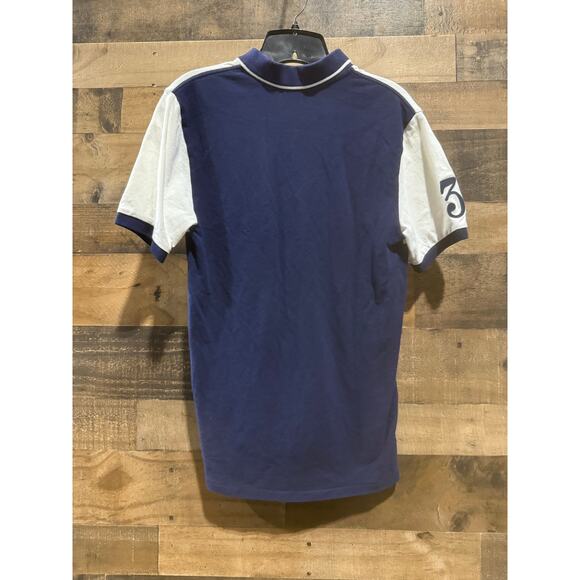 Polo Ralph Lauren Classic Fit Big Pony Polo Shirt-White & Navy Blue-XL - Picture 8 of 9